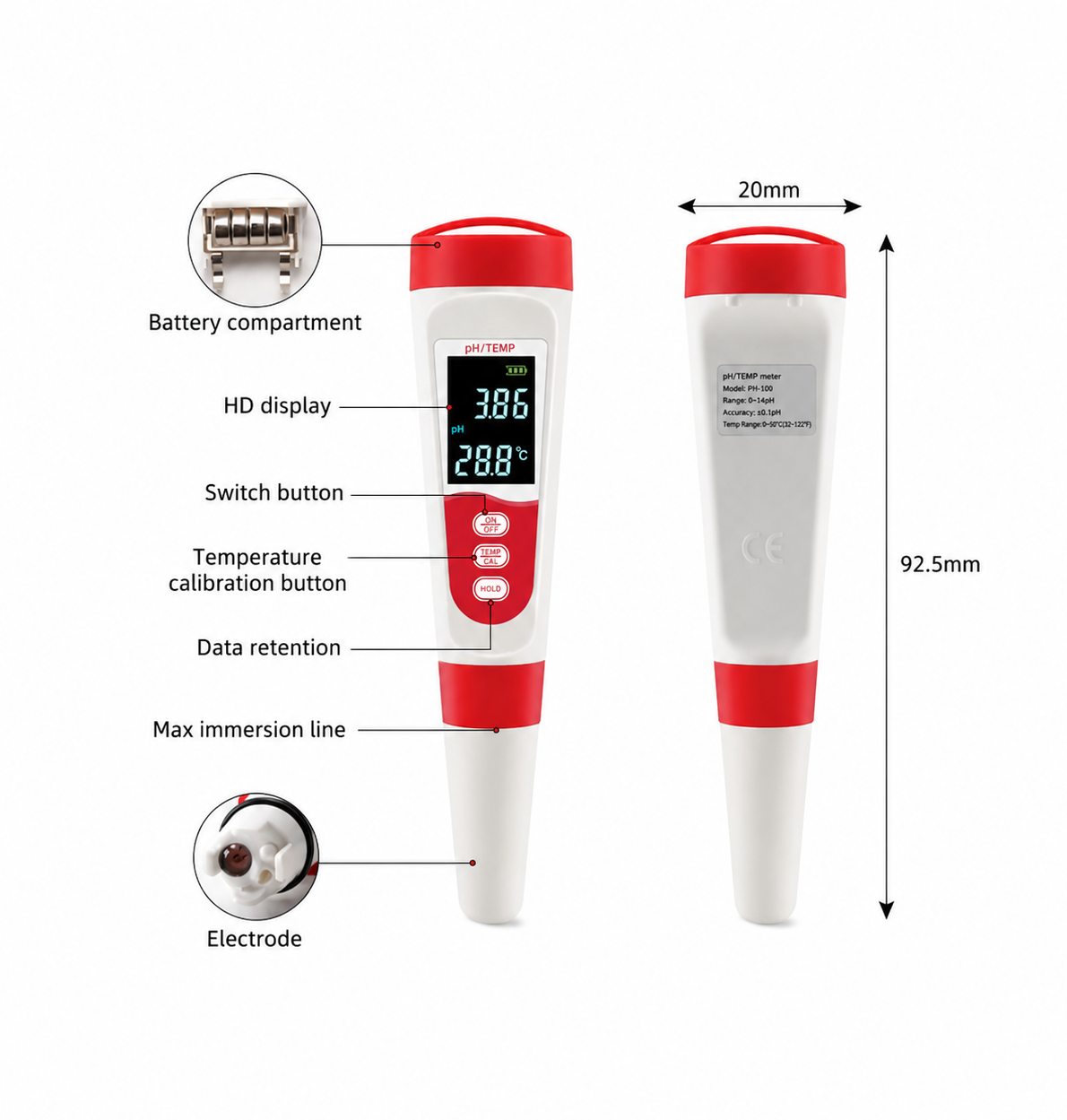 PH Meter - Potable Handheld