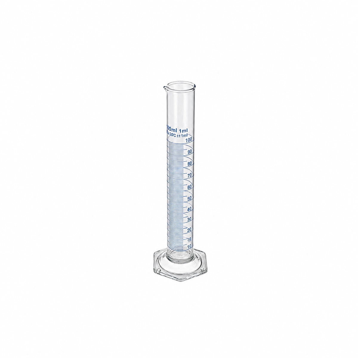 Glass Measuring Cylinder Spouted
