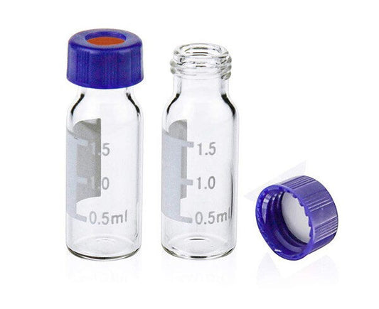 Sample Screw Thread Glass Vials 2ml 100pk