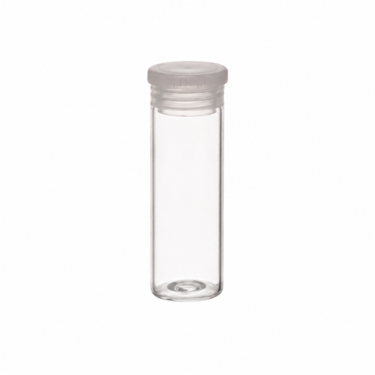 Poly Top Pill Vials with push in caps